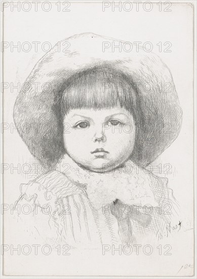 Portrait of a Child (Cyril Nast?), after 1879., after 1879. Creator: Thomas Nast.