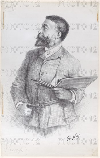 Portrait of the Artist, ca. 1884., ca. 1884. Creator: Thomas Nast.