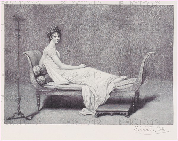 Madame Récamier, 1909., 1909. Creator: Timothy Cole.