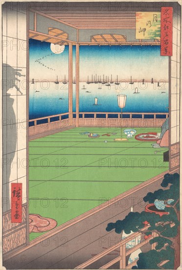 Moon Viewing Point, 1857., 1857. Creator: Ando Hiroshige.