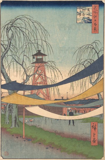 Hatsune no Baba; Bakurocho, ca. 1857., ca. 1857. Creator: Ando Hiroshige.