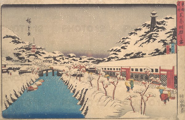 Winter Landscape, 1846., 1846. Creator: Ando Hiroshige.