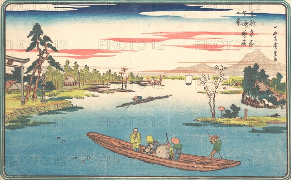 A View of Late Spring at Masaki, 1831., 1831. Creator: Ando Hiroshige.