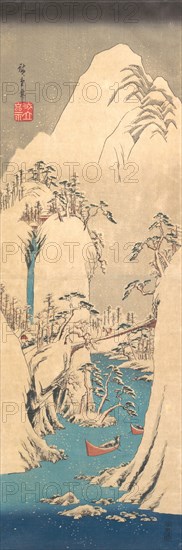 Snowy Gorge. Creator: Ando Hiroshige.