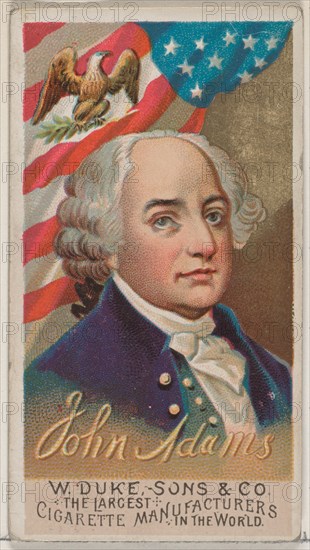 John Adams, from the series Great Americans (N76) for Duke brand cigarettes, 1888., 1888. Creator: Unknown.