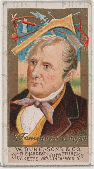 James Fenimore Cooper, from the series Great Americans (N76) for Duke brand cigarettes, 1888., 1888. Creator: Unknown.