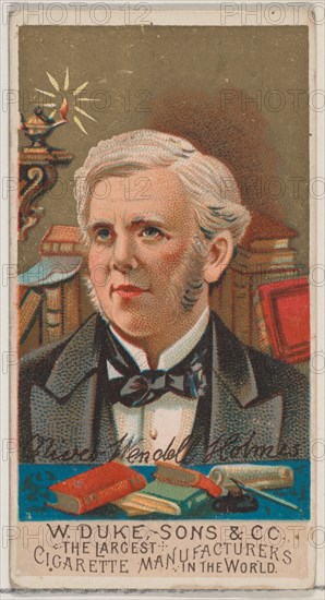 Oliver Wendell Holmes, from the series Great Americans (N76) for Duke brand cigarettes, 1888., 1888. Creator: Unknown.