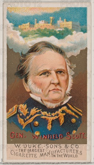 General Winfield Scott, from the series Great Americans (N76) for Duke brand cigarettes, 1888., 1888 Creator: Unknown.