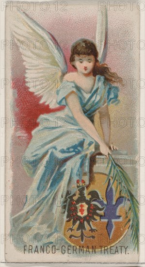 Franco-German Treaty, from the Holidays series (N80) for Duke brand cigarettes, 1890., 1890. Creator: George S. Harris & Sons.