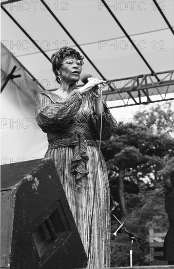 Ella Fitzgerald, Capital Jazz Festival, Knebworth, Herts, July 1981.