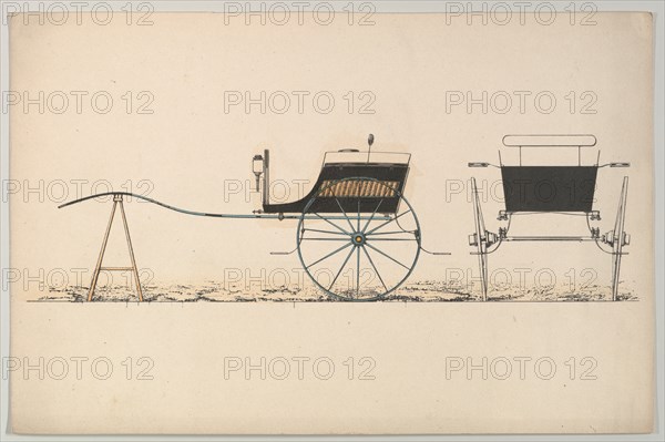 Design for Village Cart, 1850-74.