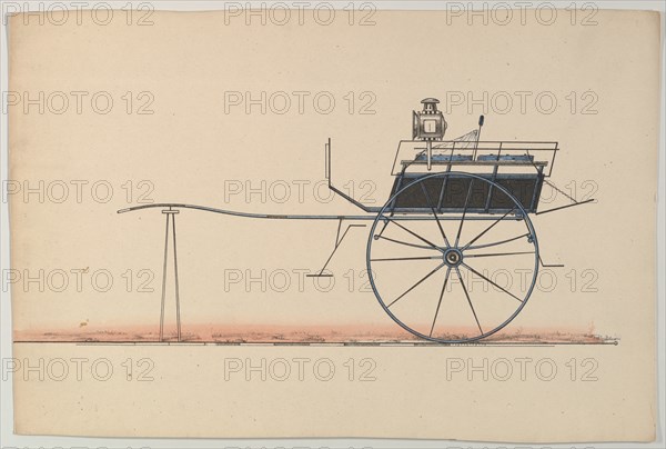 Design for Whitechapel Cart, 1850-74.