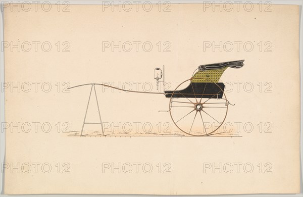 Design for Hooded Chaise, 1850-74.