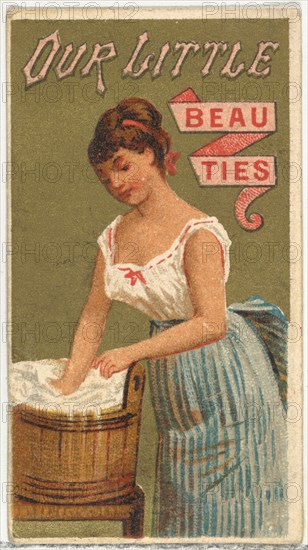 From the Girls and Children series (N58) promoting Our Little Beauties Cigarettes for Allen & Ginter brand tobacco products, 1887.