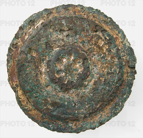 Flat Circular Ornament, Frankish (?), 6th-7th century (?).