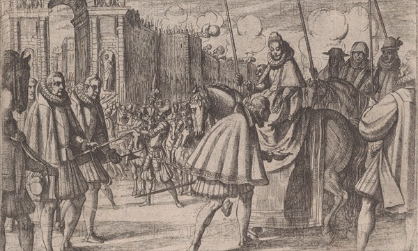 Triumphal Entry of Margaret of Austria into Milan, from The Life of Margaret of Austria, plate 10, 1612.