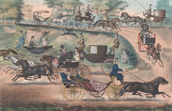 Fashionable "Turn-Outs" in Central Park, 1869.