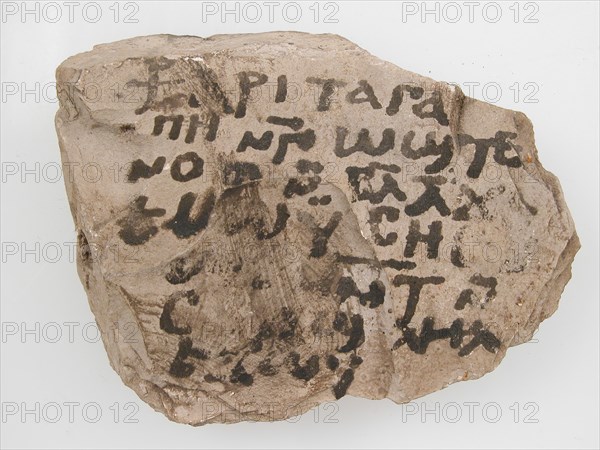 Ostrakon with a Letter, Coptic, 580-640.