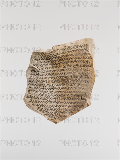 Ostrakon with an Epistle of Severos, Bishop of Antioch, Coptic, after 508-640.