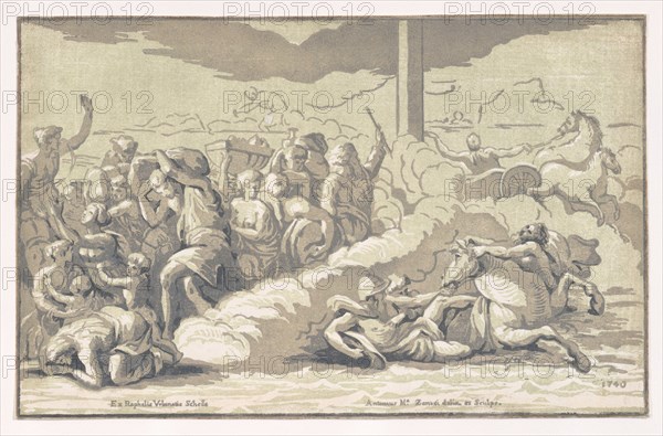 The Israelites crossing the Red Sea, ca. 1740.