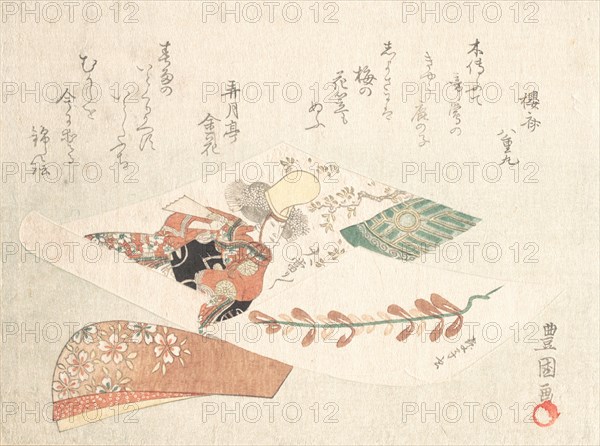 Print of a Kabuki Dancer from the Maiden of the Dojoji Temple (Musume Dojoji) , ca. 1810s.