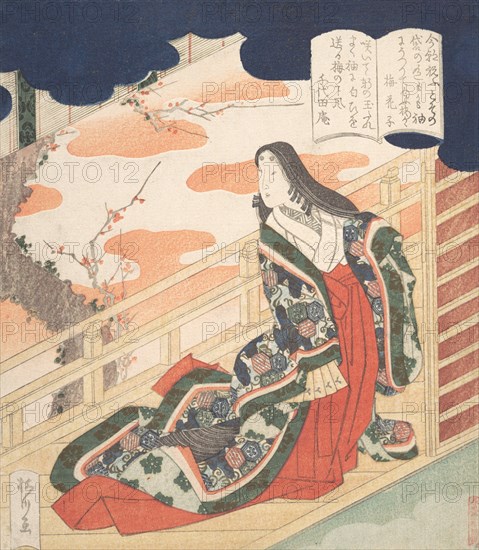 Court Lady Praising the Plum Blossom, 1830.