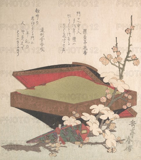 Plum Blossoms and Cake-Box, 1819.