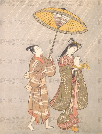 Komachi Praying for Rain, ca. 1765.