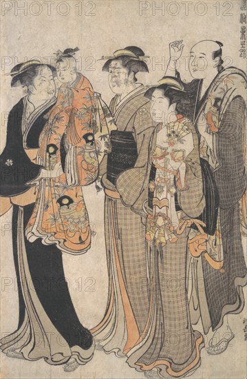Mother Carrying Her Baby Girl to the Miya Mairi, ca. 1784.