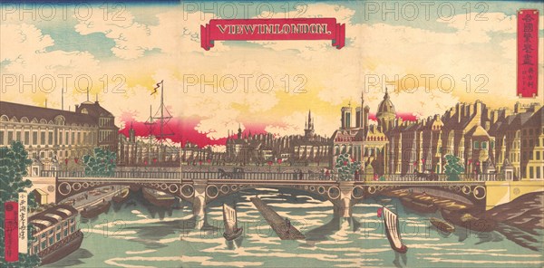 View in London, the Prosperity of Countries: London, England, September 1872.
