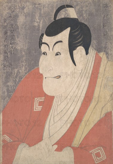 Ichikawa Ebizo IV as Takemura Sadanojo in the Play Koinyobo Somewake Tazuna, 1794.