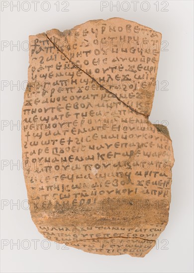 Ostrakon with a Letter from Joseph to - , Coptic, 580-640.