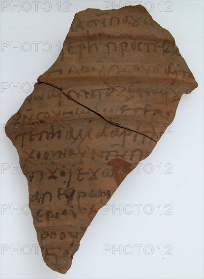 Ostrakon, Coptic, 7th century.