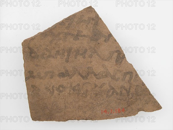 Ostrakon with a Letter, Coptic, 580-640.