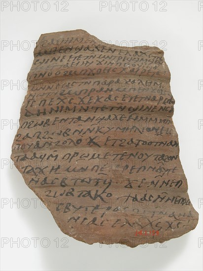 Ostrakon with a Letter from Ananias to Priests, Coptic, 600.