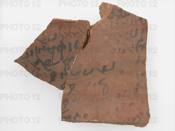 Ostrakon with a Letter from Patermoute to Epiphanius, Coptic, 600.