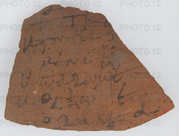 Ostrakon, Coptic, 580-640.