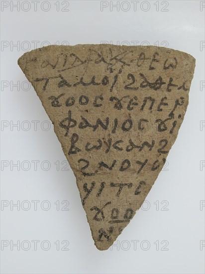 Ostrakon with a Letter, Coptic, 580-640.