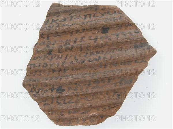 Ostrakon with a Letter, Coptic, 600.