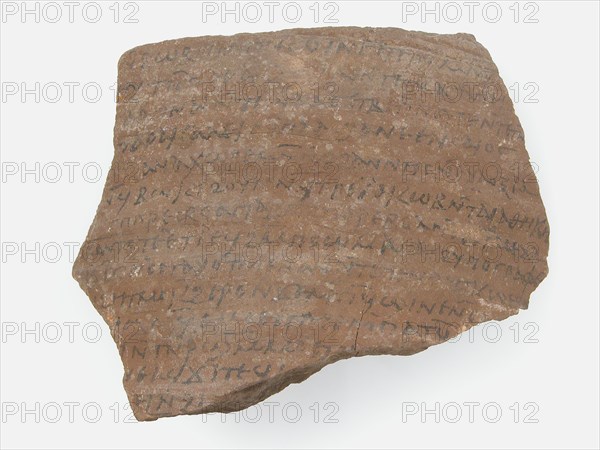 Ostrakon with a Letter Regarding the Will of Apa Victor, Coptic, 600.