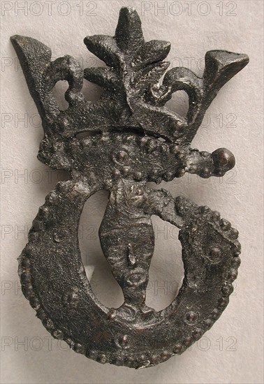 Badge with Bust of Crowned Becket, British, 15th century.