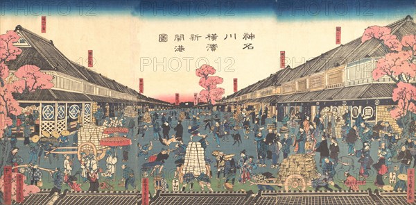 ?The Newly Opened Port of Yokohama in Kanagawa Prefecture? , 2nd month, 1860.