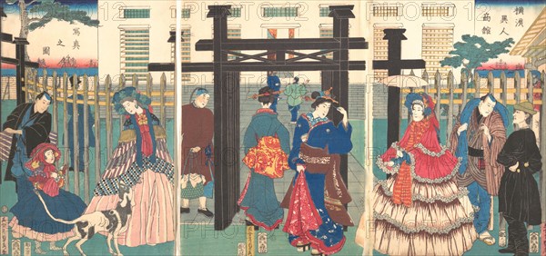 Foreign Business Establishment in Yokohama , 1861.