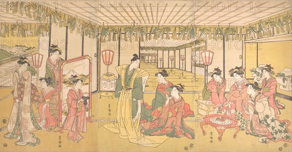 New Year's Celebration in a Large Mansion, ca. 1791.