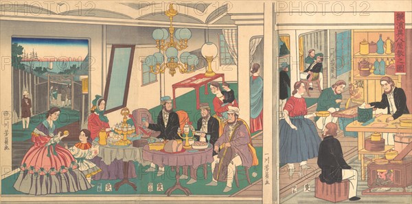 A Foreign Residence in Yokohama, 1st month, 1861.