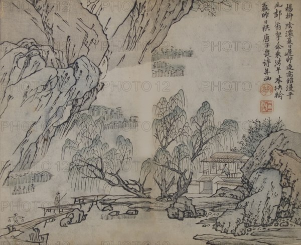 Leaf from the Mustard Seed Garden Manual of Painting (Jieziyuan huazhuan), probably 1878 edition.