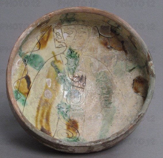 Bowl, Byzantine, 10th-12th century.
