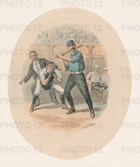 Baseball Scene, 1880-1900.