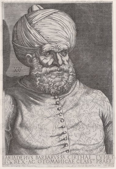 Portrait of Barbarossa, 1535.