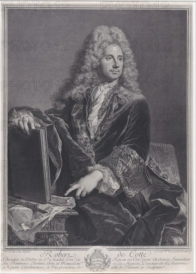 Portrait of Robert de Cotte, 1722.